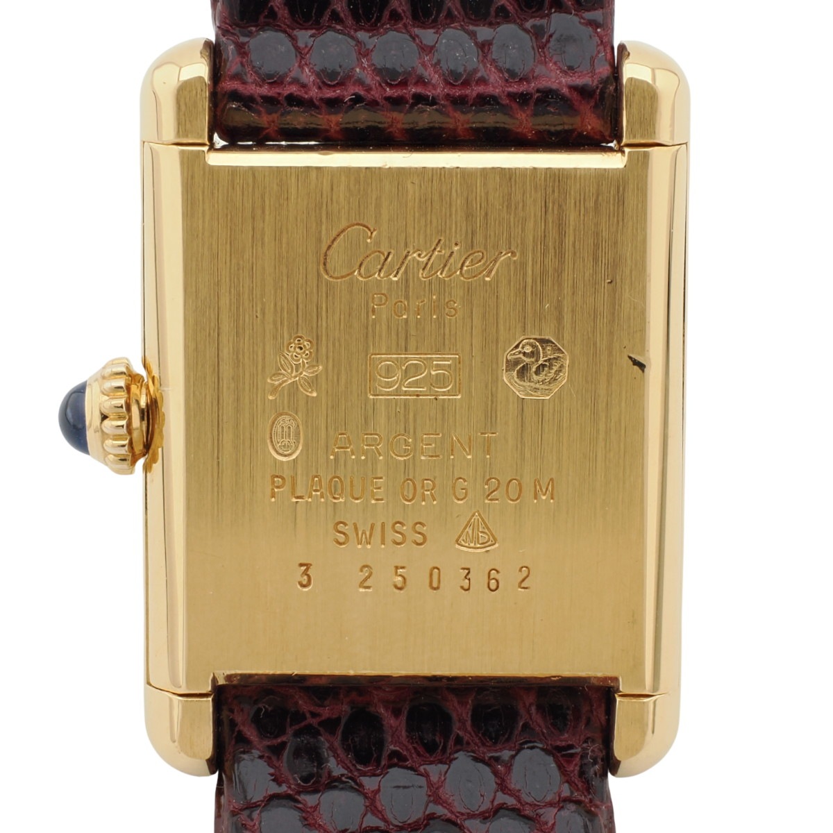 カルティエ マストタンク SM アイボリー文字盤 レディース 手巻き OH済 1980年代