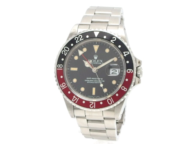 ロレックス GMTマスター2 16760 赤/黒ベゼル 自動巻 1987年製 Rolex