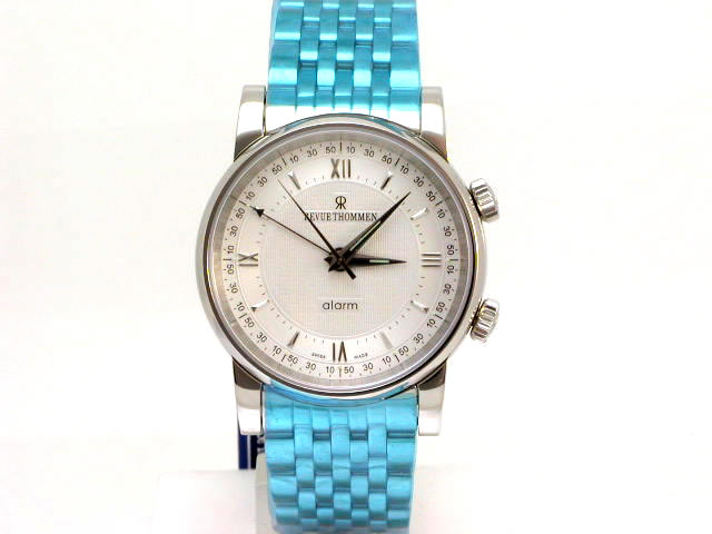 レビュートーメン アラーム (クリケット) SS シルバー文字盤 　Revue Thommen