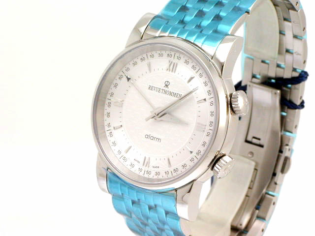 レビュートーメン アラーム (クリケット) SS シルバー文字盤 　Revue Thommen