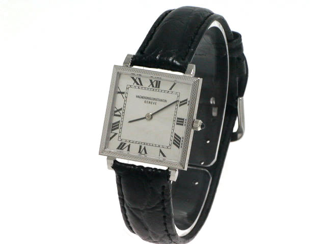 バセロンアンティーク18KWG腕時計