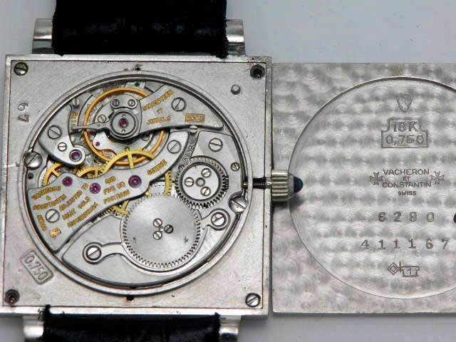 バセロンコンスタンチン スクエア 18KWG 6290 手巻 OH済 1960年代