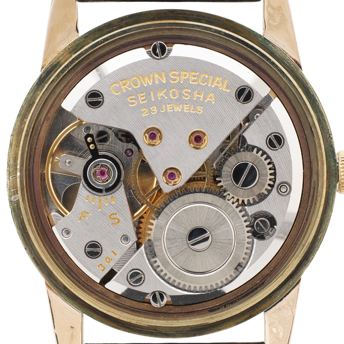 セイコー クラウンスペシャル 金張り J14100 Cal.341 23石 手巻 OH済 昭和38年/1963年製 Seiko