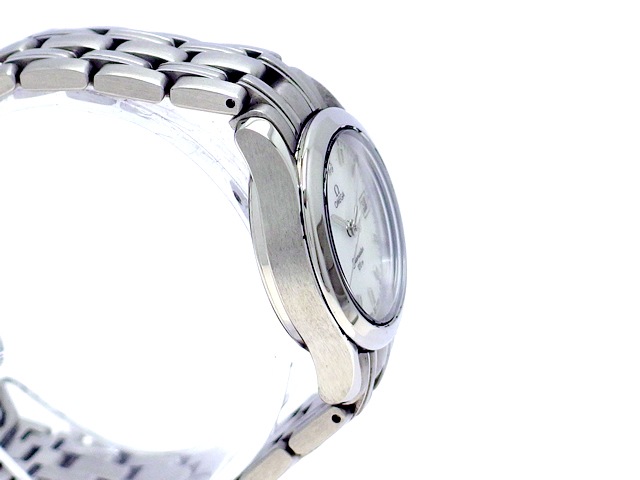 オメガ シーマスター 120M レディース 2581.64 ピンクシェル 2Pダイヤ