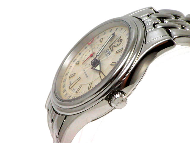 オリス ポインターデイト スモールセコンド 37mm 自動巻 644