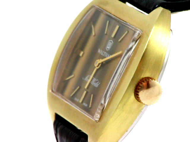 ウォルサム ニューワールド 虎目石 手巻 OH済 1970年代