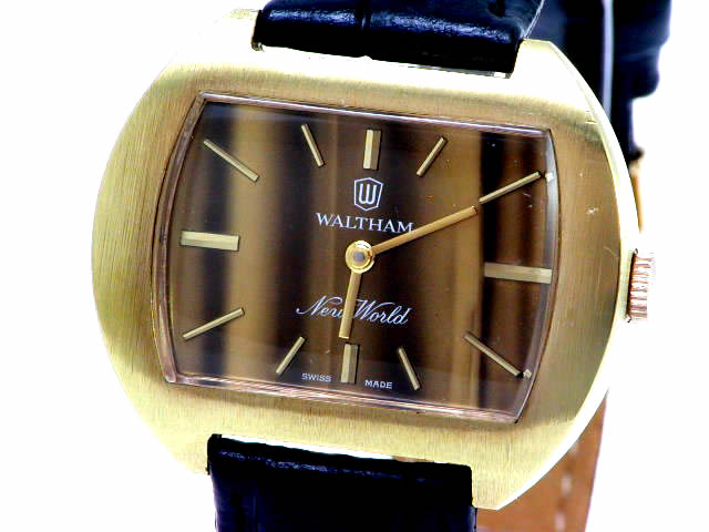 ウォルサム ニューワールド 虎目石 手巻 OH済 1970年代