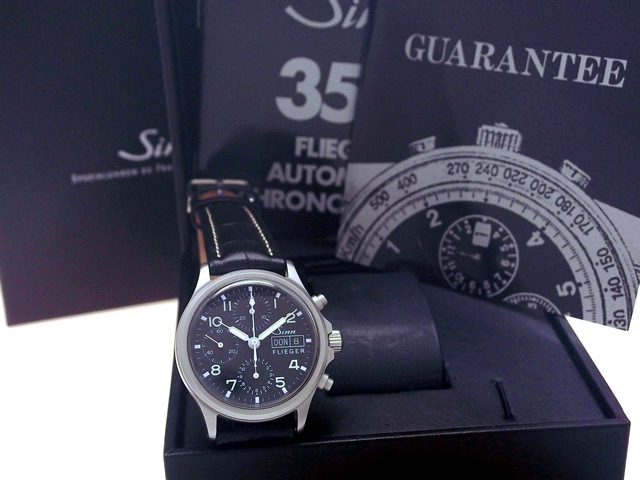 ジン 356 フリーガー クロノグラフ バルジュー7750 自動巻 OH済 USED Sinn
