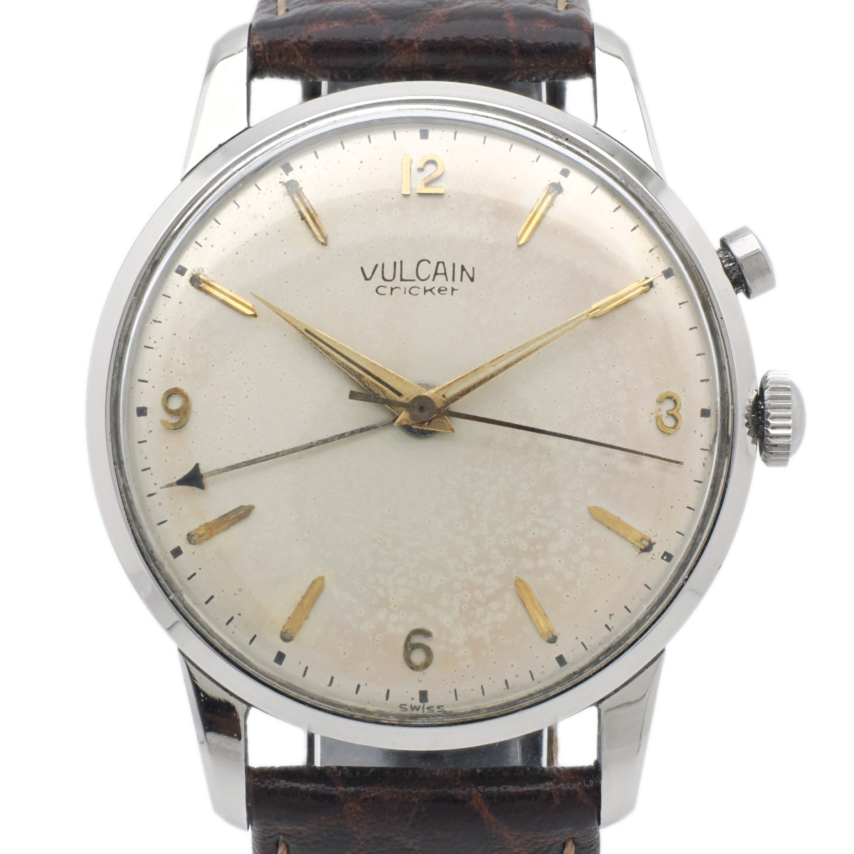 ヴァルカン クリケット ジャンボ Ref.303007 アラーム Cal.120 手巻 OH済 1950年代 VULCAIN