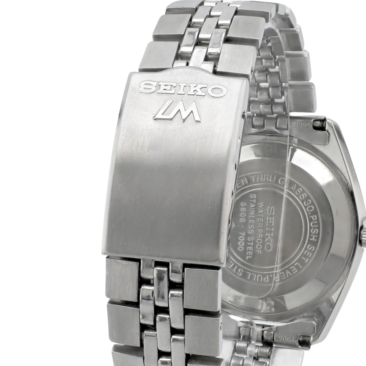 セイコー ロードマチック 5606-7000 グレー文字盤 純正ブレスレット