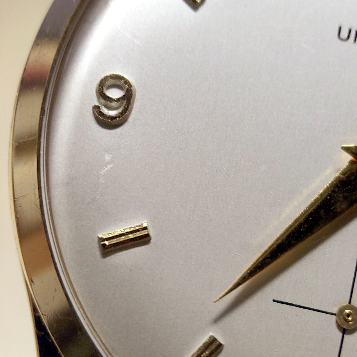 ユニバーサルジュネーブ K18YG（イエローゴールド）飛びアラビア Ref.112305-5 Cal.1200 OH済 1955年頃