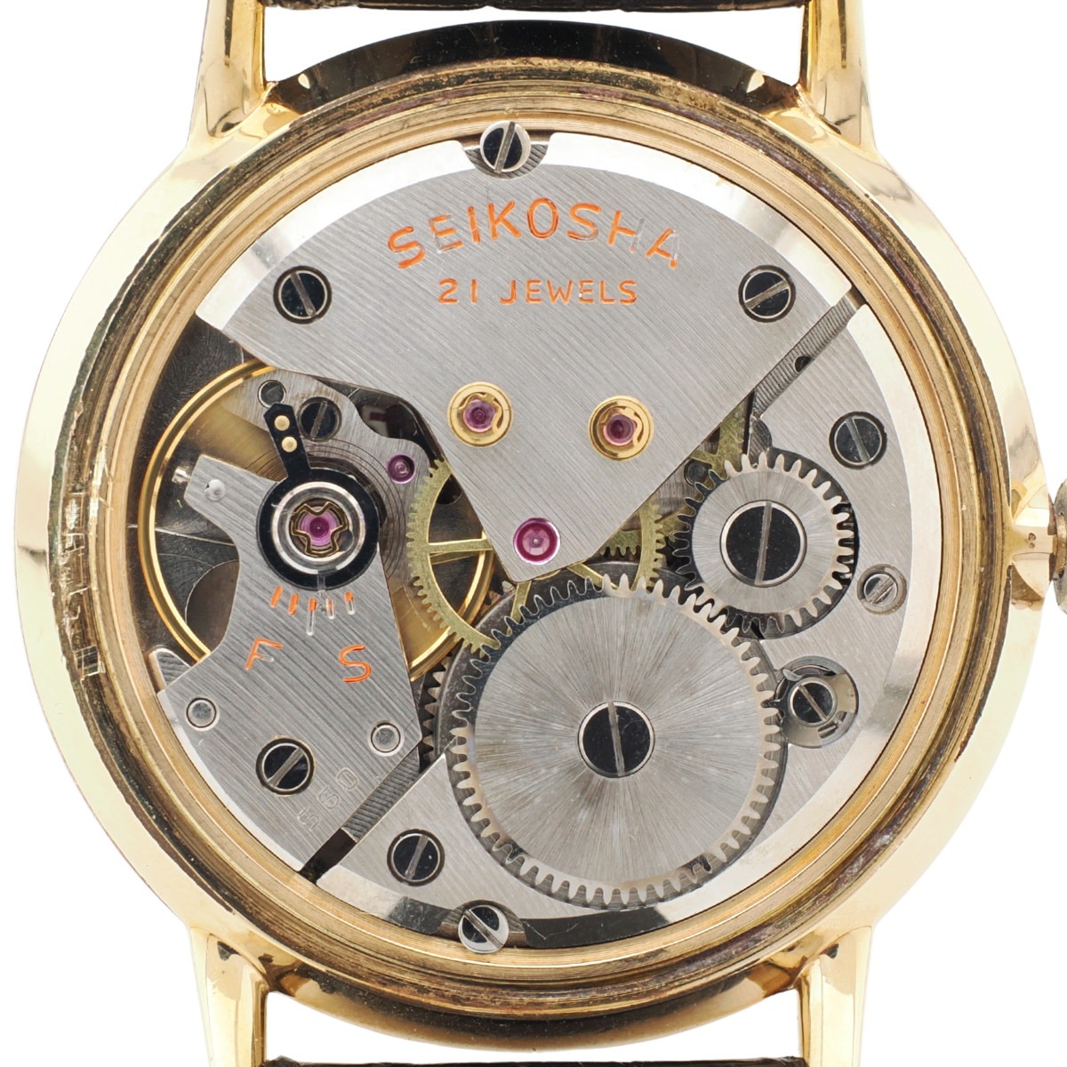 セイコー クラウン J14071E 金メッキ Cal.560 21石 手巻 OH済 昭和37年/1962年製 Seiko Crown