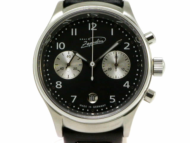 ZEPPPELIN クロノグラフ ブラック ZEPPELIN》Japan Limited Chronograph 日本限定 クロノグラフ