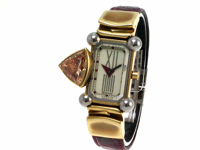 ミザーニ エルミタージュ H1300-2413 サファイア 18KYG/SS クオーツ USED