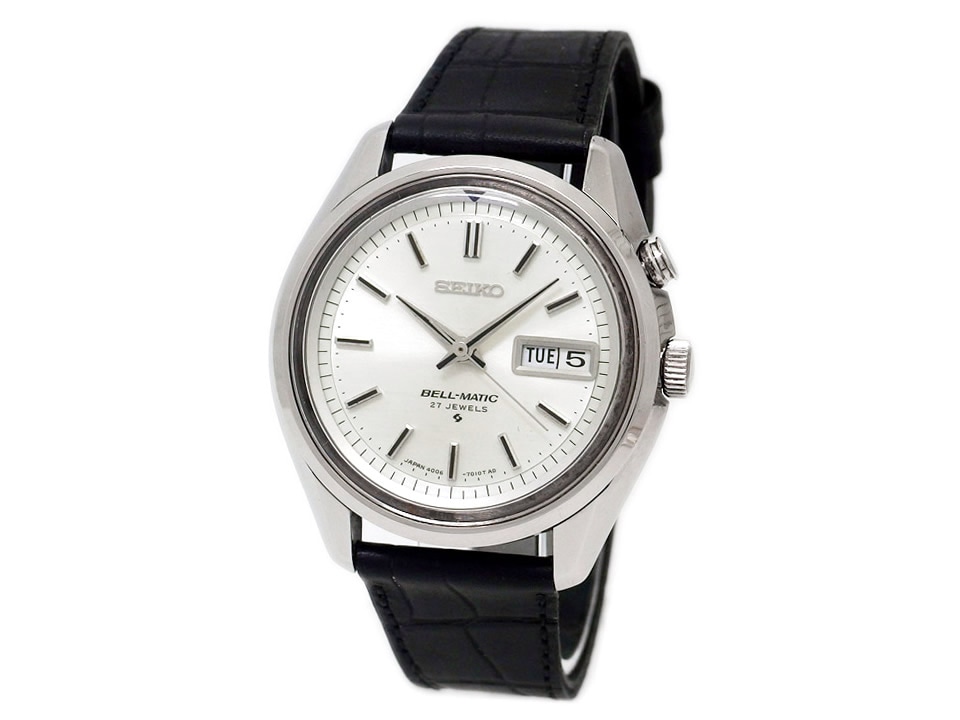 セイコー ベルマチック デイデイト 4006-7010 シルバー文字盤 自動巻 OH済 昭和44年製 Seiko
