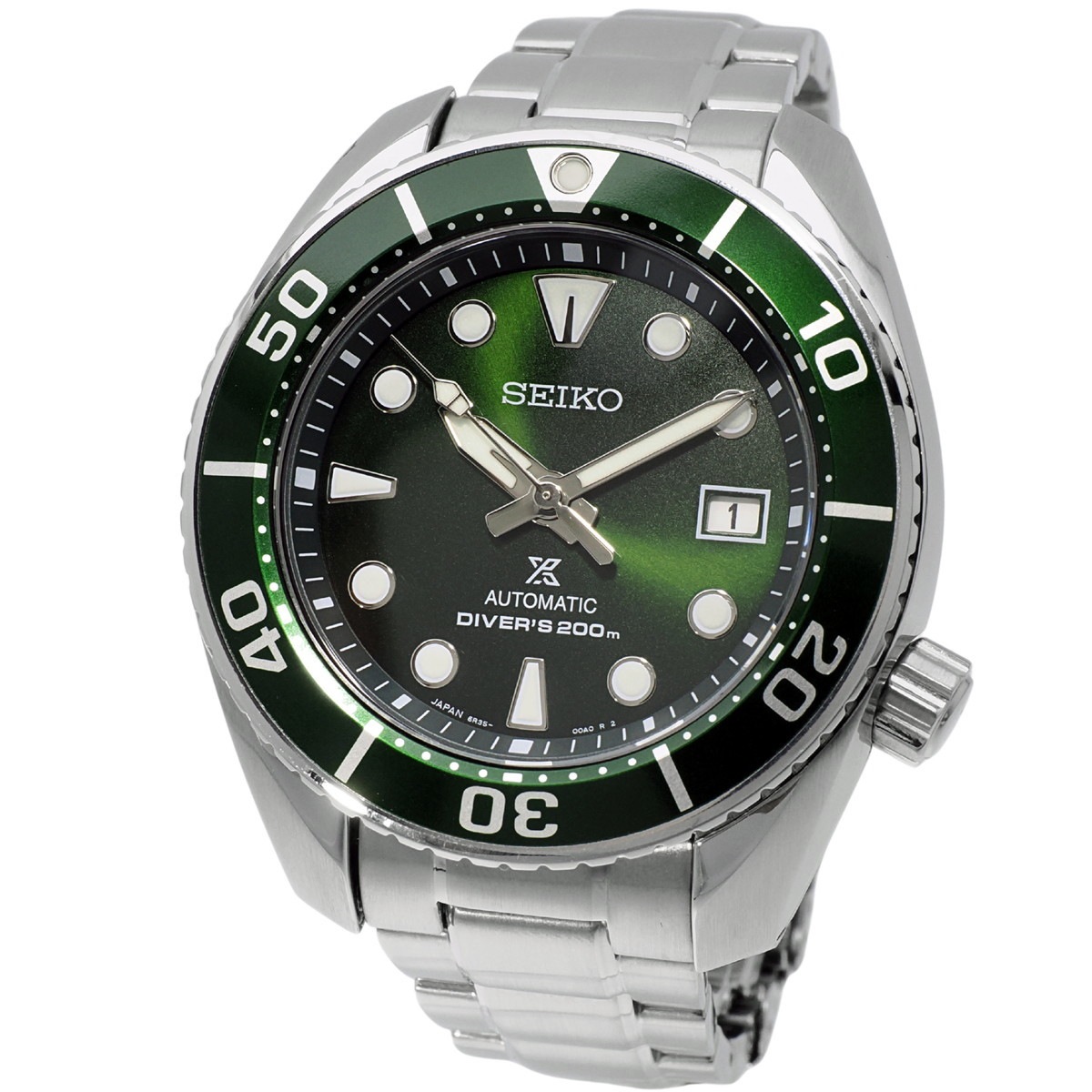 セイコー プロスペックス ダイバースキューバ 200m グリーン文字盤 SBDC081 6R35-00A0 自動巻 2019年製 USED Seiko