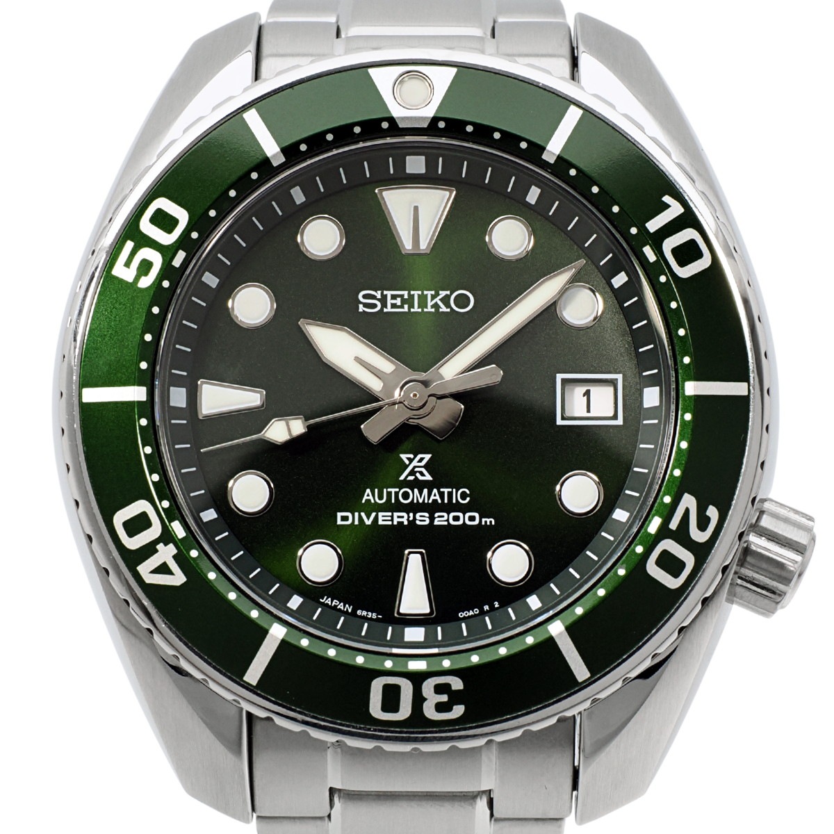 セイコー プロスペックス ダイバースキューバ 200m グリーン文字盤 SBDC081 6R35-00A0 自動巻 2019年製 USED Seiko