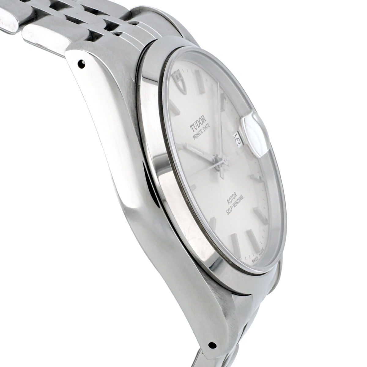 チュードル 74000 プリンスデイト H番 シルバー 箱・保証書付 OH済 サファイアガラス チューダー 自動巻 TUDOR
