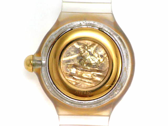 ミザーニ キャデラック クオーツ 透明ビニールストラップ USED