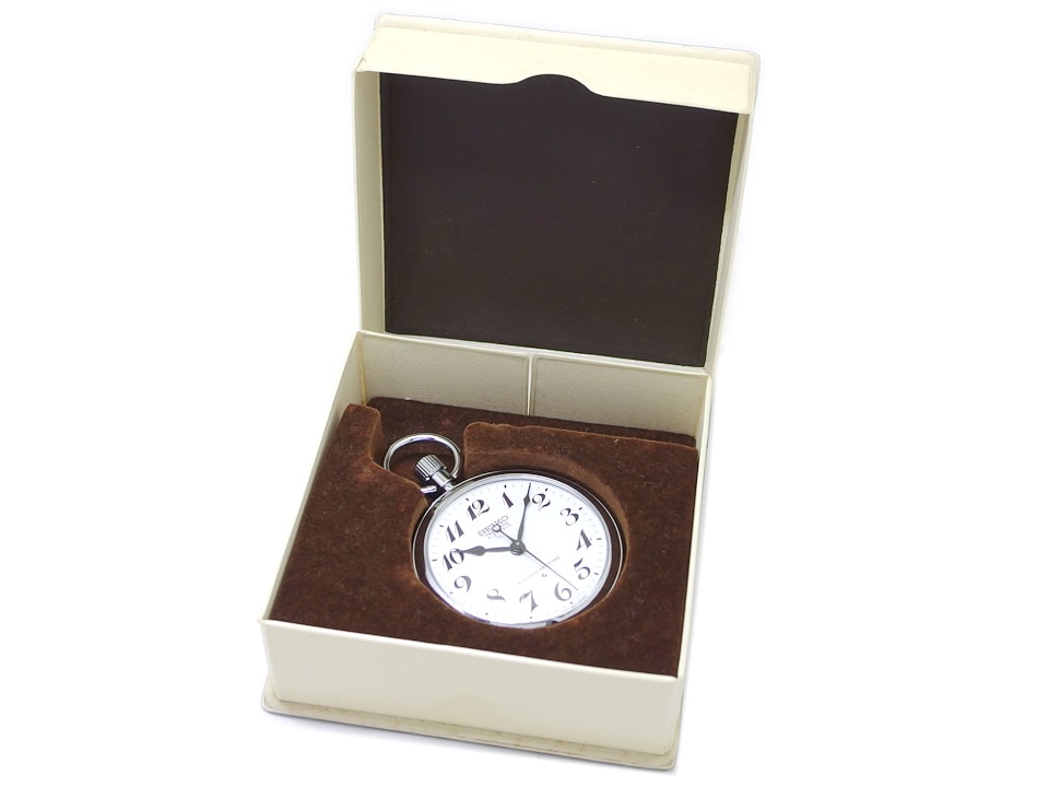 セイコー プレシジョン 懐中時計 6110-0010 21石手巻 OH済 昭和