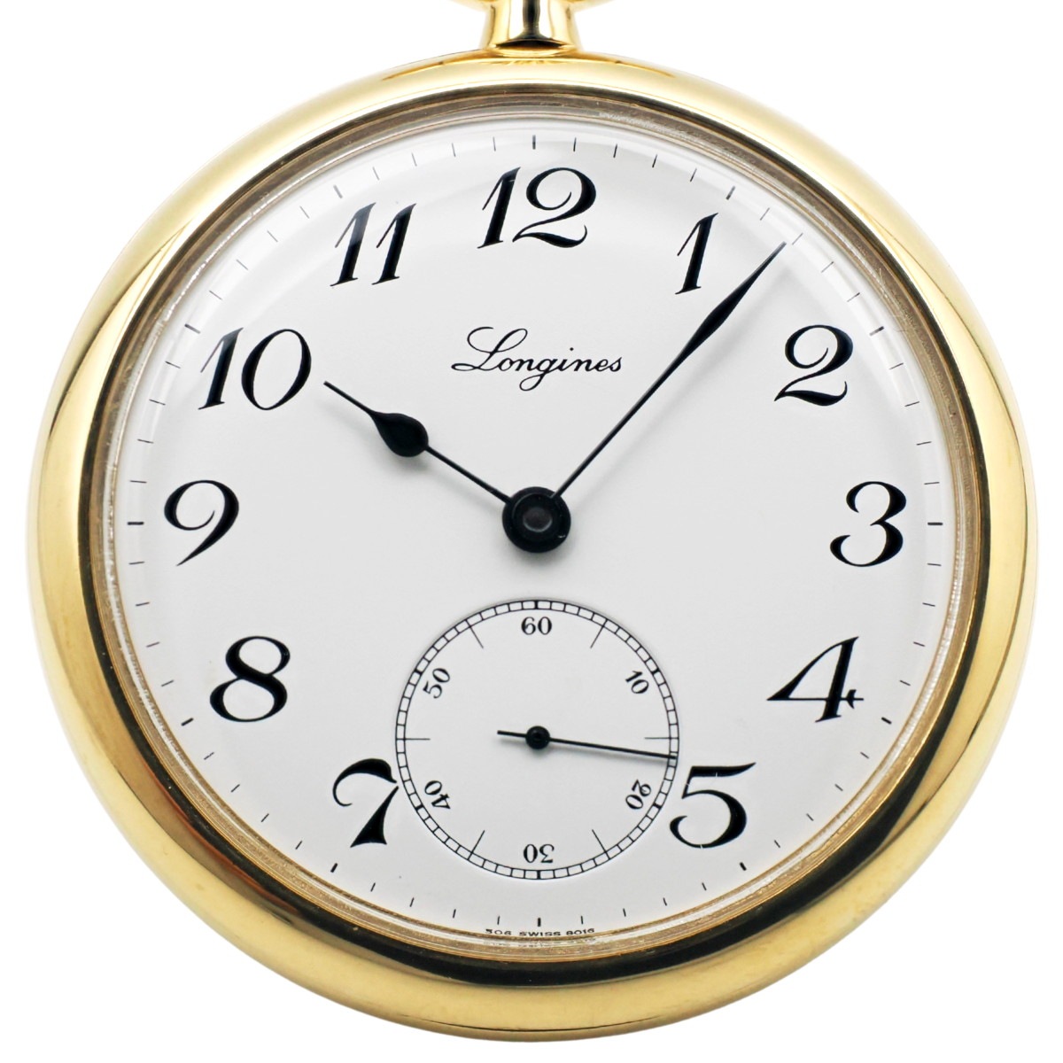 ロンジン ヘリテージコレクション 懐中時計 オープンフェイス 金メッキ 8016 1 506 Cal.L506.2 手巻 OH済 2007年頃発売 USED Longines