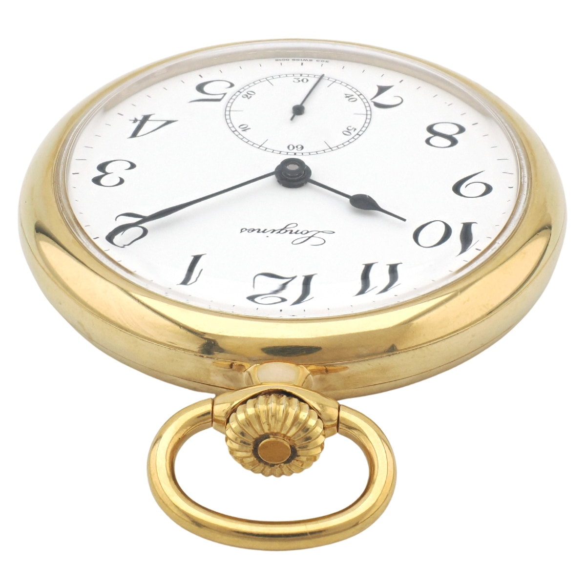 ロンジン ヘリテージコレクション 懐中時計 オープンフェイス 金メッキ 8016 1 506 Cal.L506.2 手巻 OH済 2007年頃発売 USED Longines