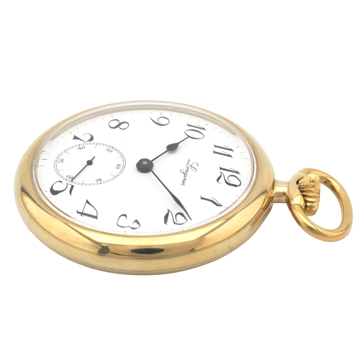 ロンジン ヘリテージコレクション 懐中時計 オープンフェイス 金メッキ 8016 1 506 Cal.L506.2 手巻 OH済 2007年頃発売 USED Longines