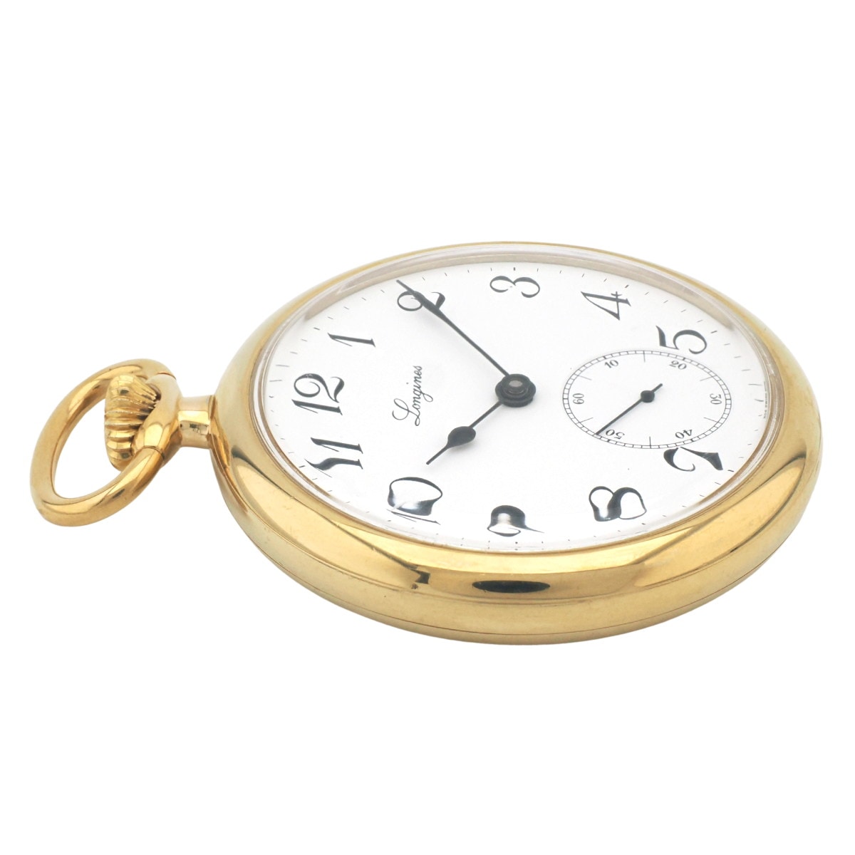 ロンジン ヘリテージコレクション 懐中時計 オープンフェイス 金メッキ 8016 1 506 Cal.L506.2 手巻 OH済 2007年頃発売 USED Longines