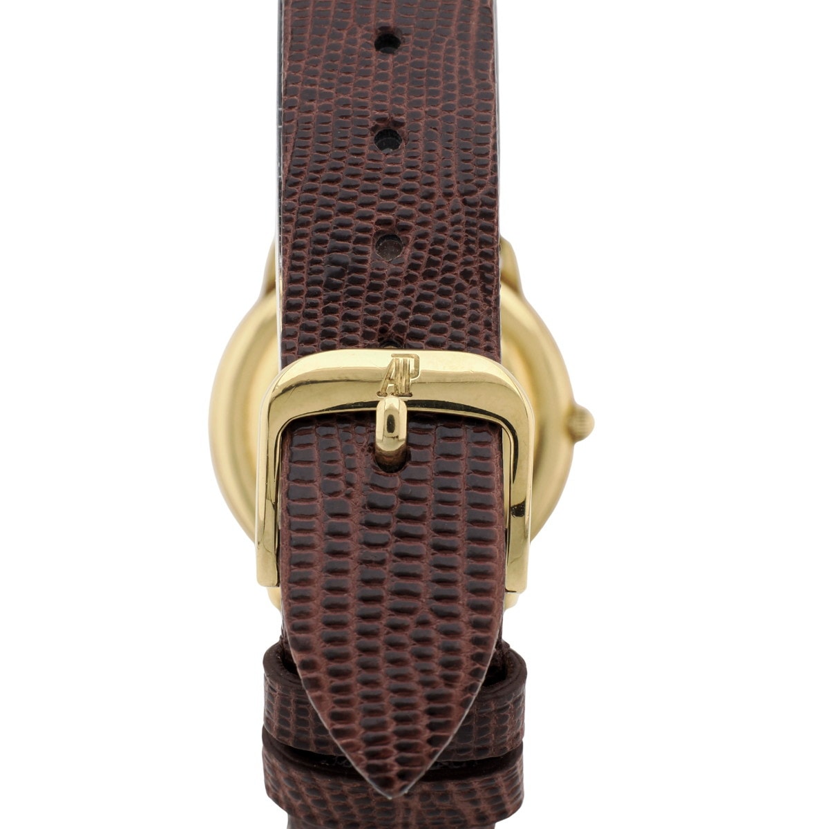 オーデマピゲ 18金無垢 ラウンドケース 31mm 18金純正尾錠付き ローマインデックス 2針 クオーツ USED