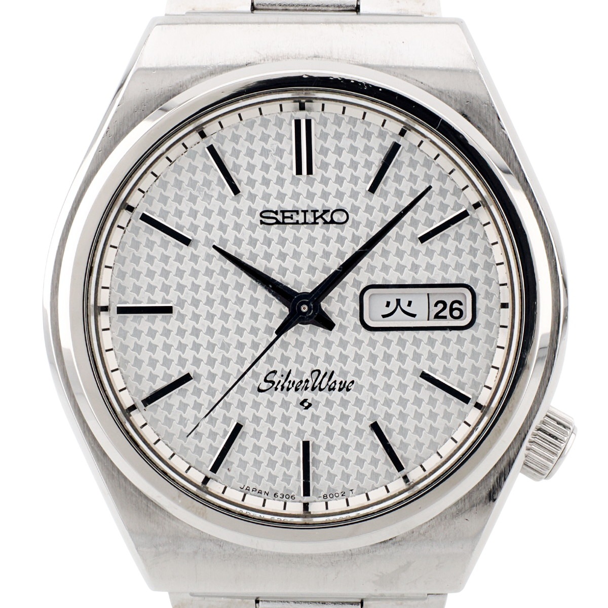 セイコー シルバーウェーブ 6306-8010 千鳥格子文字盤 純正