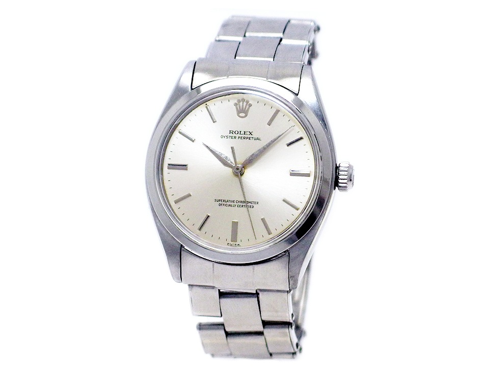 ロレックス オイスターパーペチュアル Ref.1002 Cal1560 自動巻 OH済 ロレックス純正リベットブレス 1961年製 Rolex