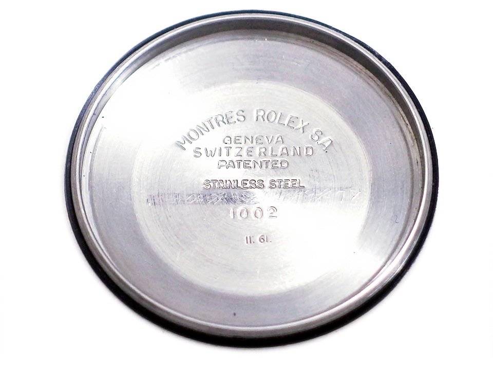 ロレックス オイスターパーペチュアル Ref.1002 Cal1560 自動巻 OH済 ロレックス純正リベットブレス 1961年製 Rolex
