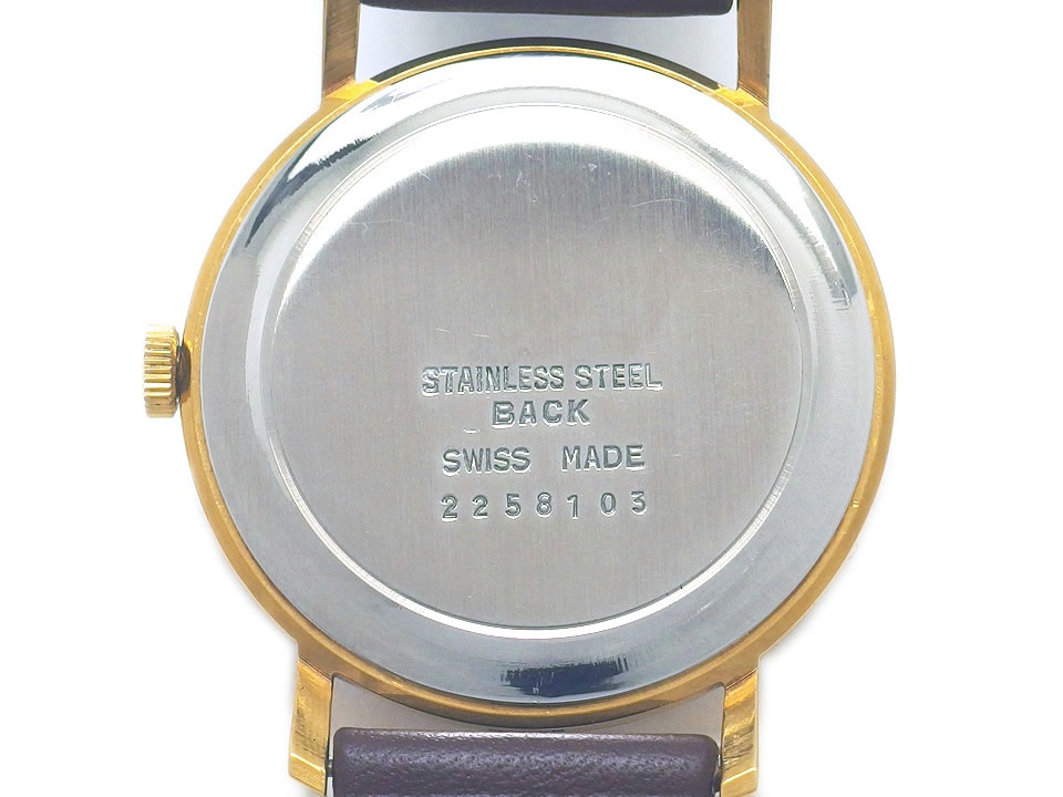テクノス センターセコンド 17石 手巻 OH済 1960年代 Technos