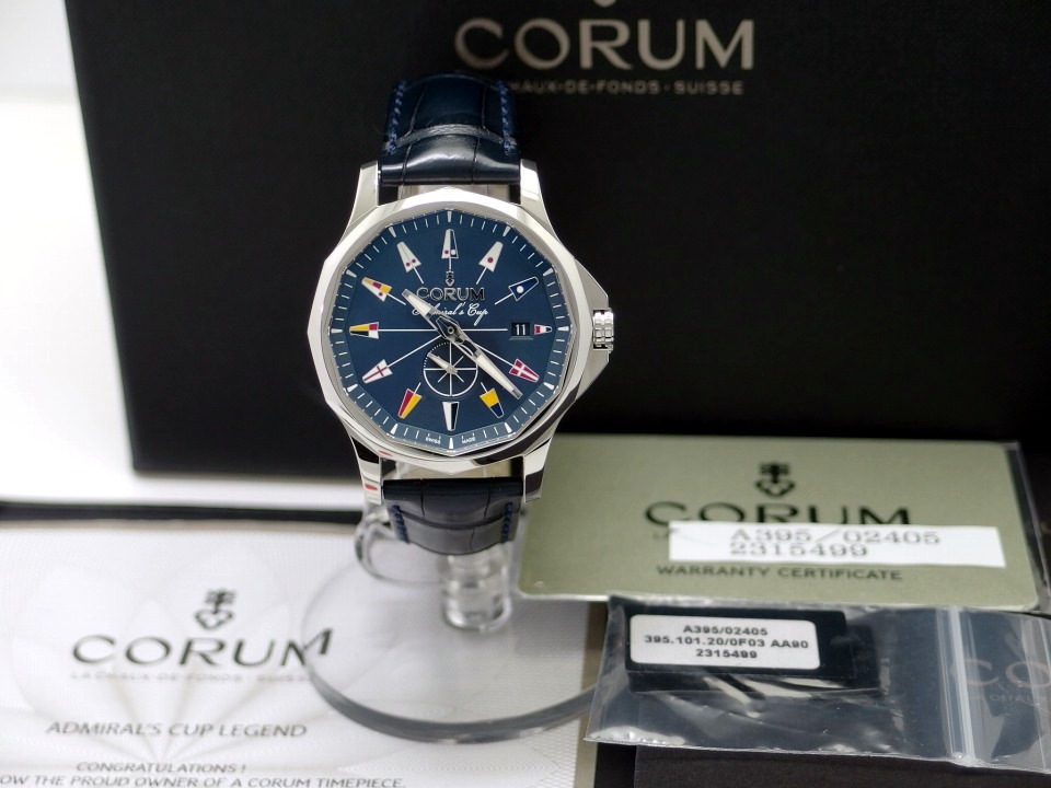 ★箱付き【CORUM】コルム アドミラル レジェンド42 デイト 01.0090 自動巻き メンズ_737362