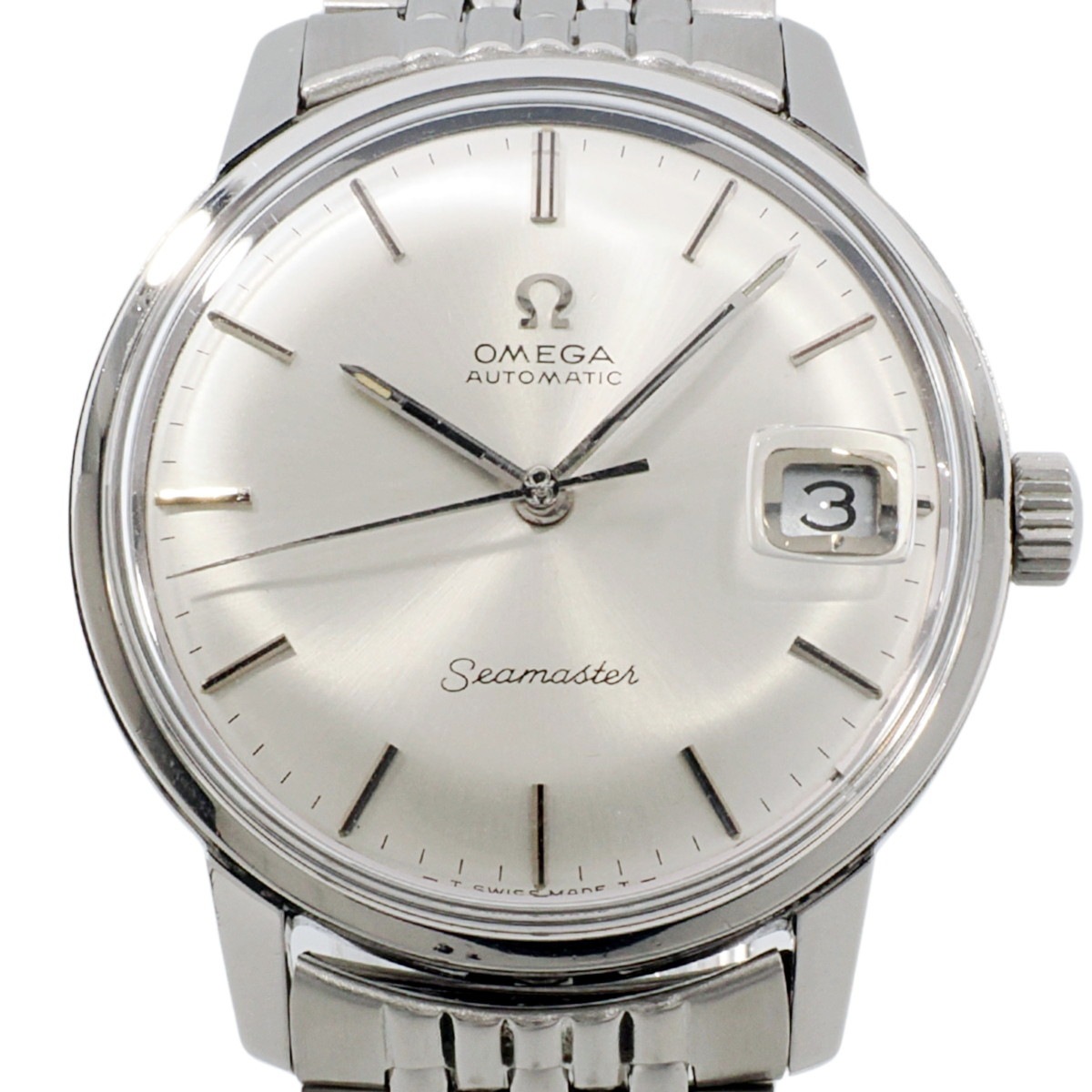 オメガ シーマスター デイト Ref.166.037 SP 純正ブレスレット Cal.565 自動巻 OH済 1968年製