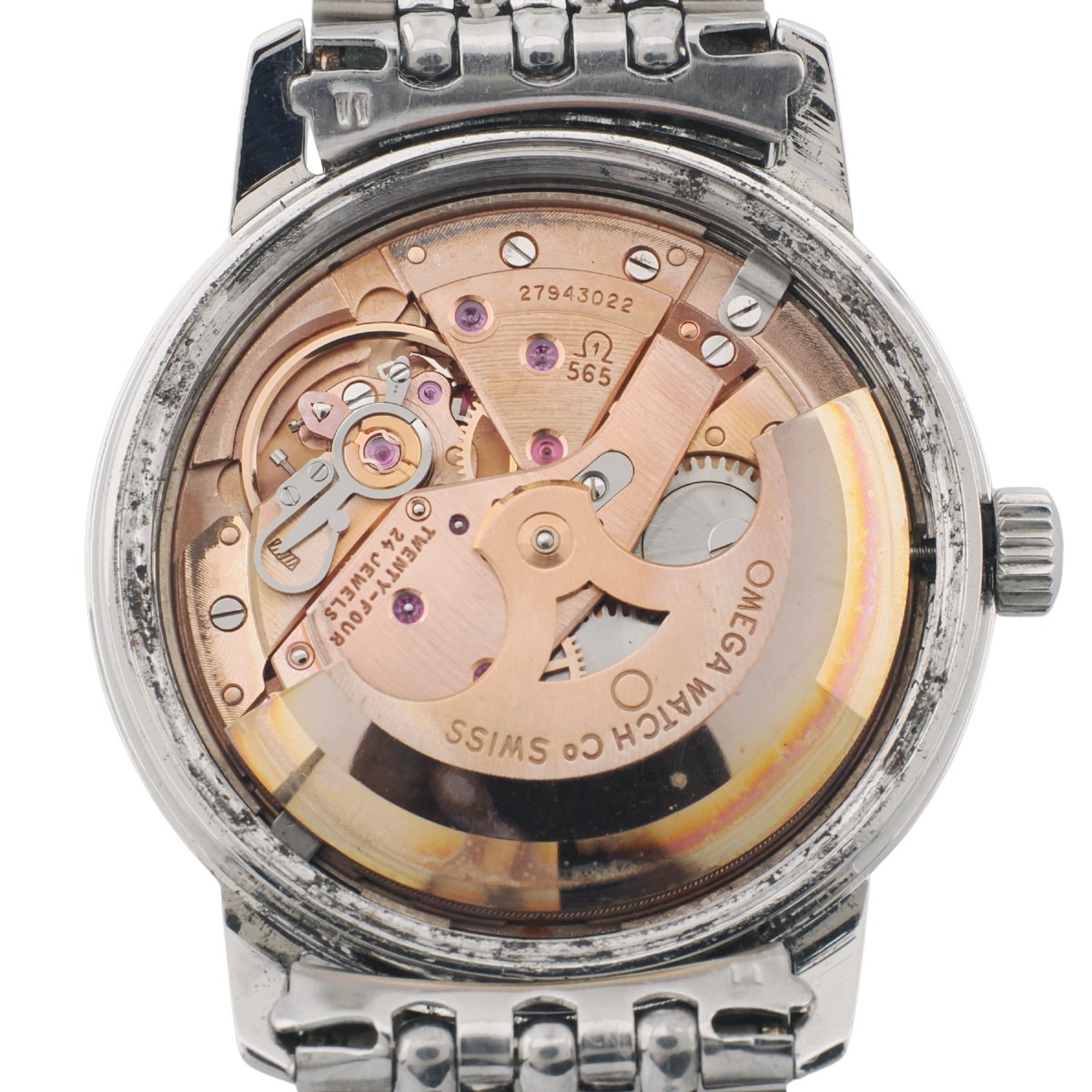 オメガ シーマスター デイト Ref.166.037 SP 純正ブレスレット Cal.565 自動巻 OH済 1968年製