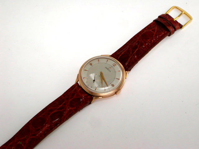 オメガ 18金無垢 手巻き スモールセコンド 1950年代 OMEGA