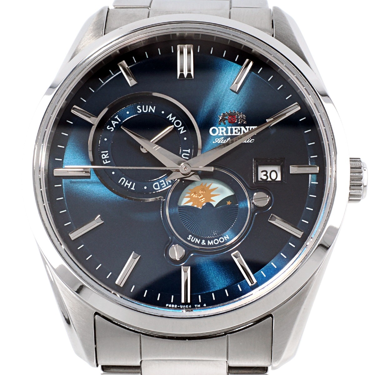オリエント サン&ムーン RN-AK0303L F6B2-UAC0 Cal.F6B24 自動巻 2024年購入 USED ORIENT
