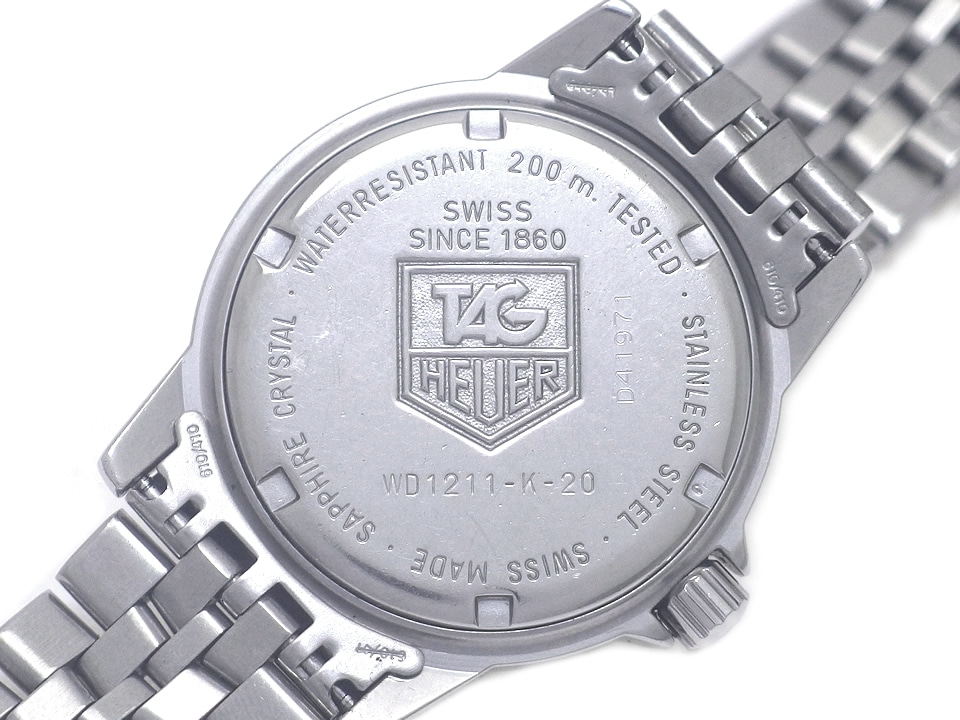 タグホイヤー プロフェッショナル 200m WD1211-K-20 グレー文字盤
