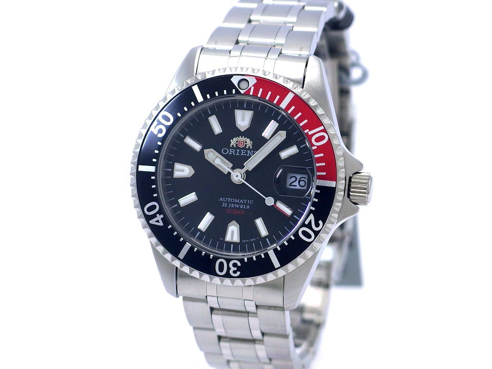 オリエント キングマスター WZ0241ER ブラック文字盤 黒赤ベゼル 自動巻 未使用品 ORIENT