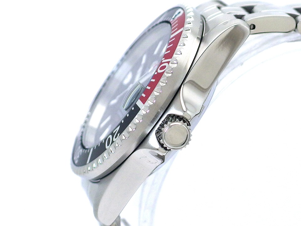 オリエント キングマスター WZ0241ER ブラック文字盤 黒赤ベゼル 自動巻 未使用品 ORIENT