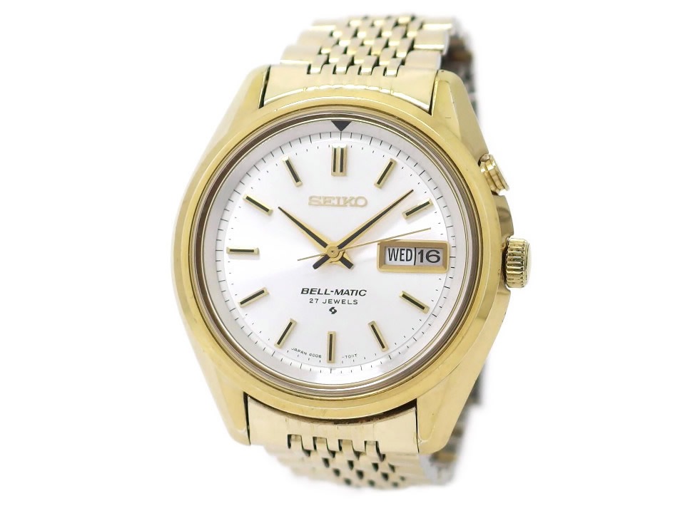 セイコー ベルマチック デイデイト 4006-7012 金メッキケース 自動巻 OH済 昭和50年/1975年製 Seiko