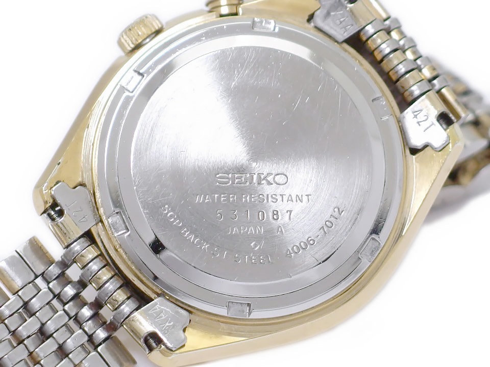 セイコー ベルマチック デイデイト 4006-7012 金メッキケース 自動巻 OH済 昭和50年/1975年製 Seiko