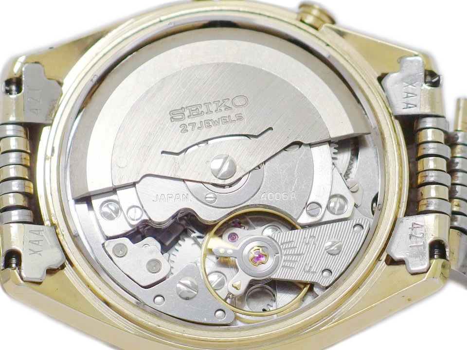 セイコー ベルマチック デイデイト 4006-7012 金メッキケース 自動巻 OH済 昭和50年/1975年製 Seiko