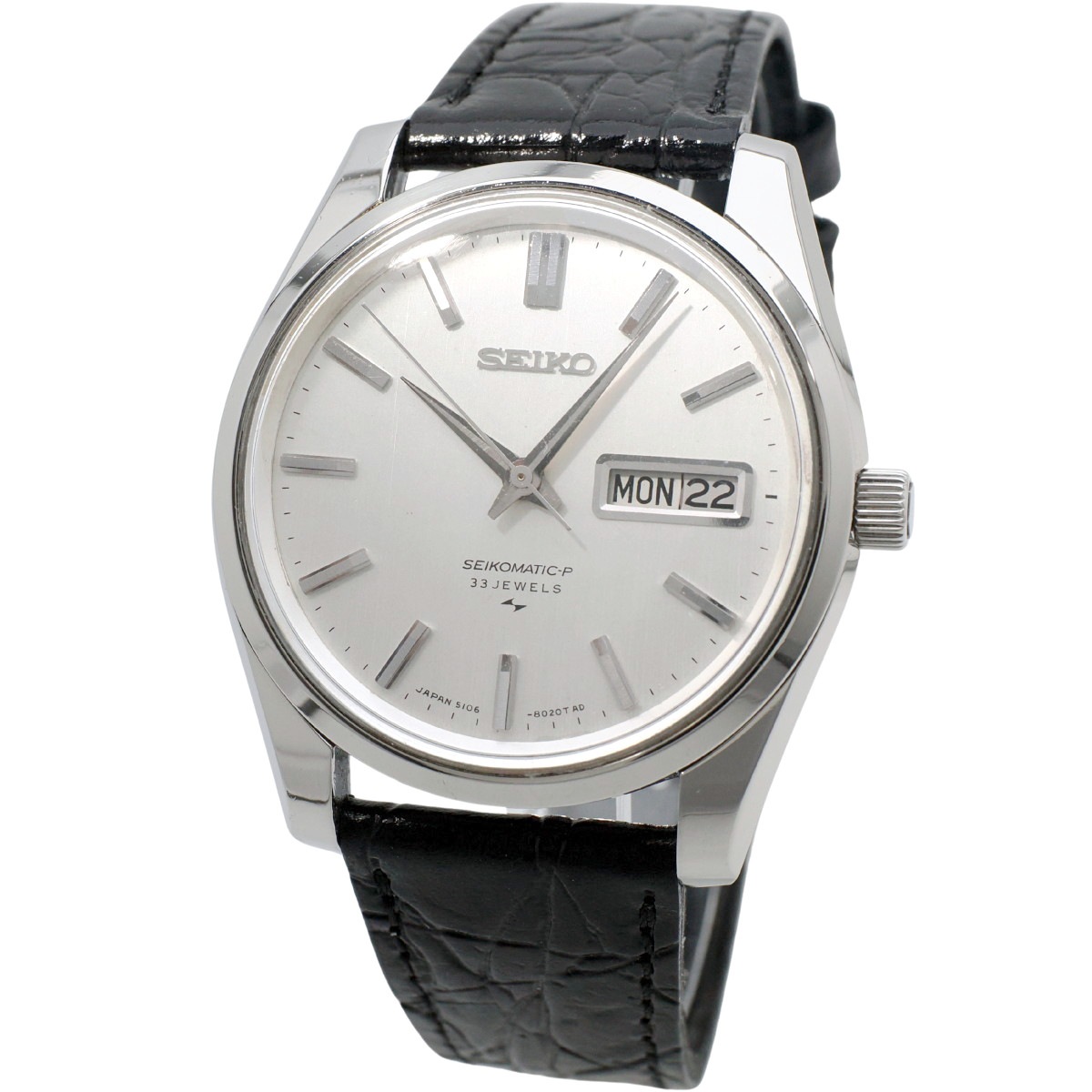 セイコー マチックP 5106-8010 デイデイト プッシュリューズ 33石 自動巻 OH済 昭和42年/1967年製