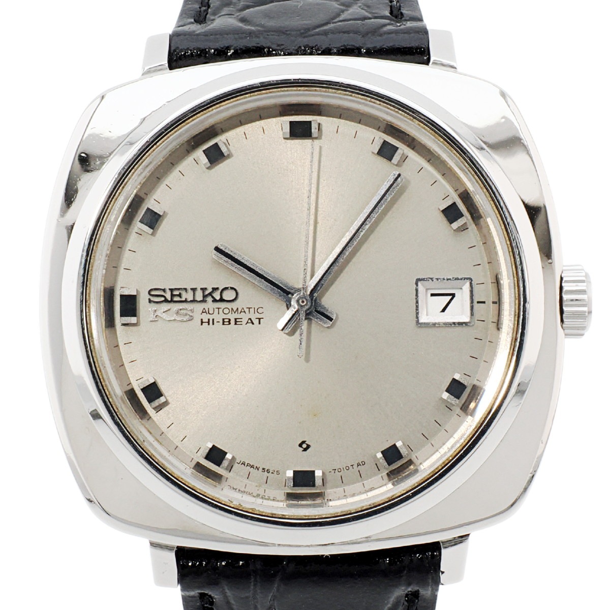キングセイコー 5625-7010 クッション型 ワンピースケース KSメダリオン 自動巻 OH済 昭和44年/1969年製 Seiko