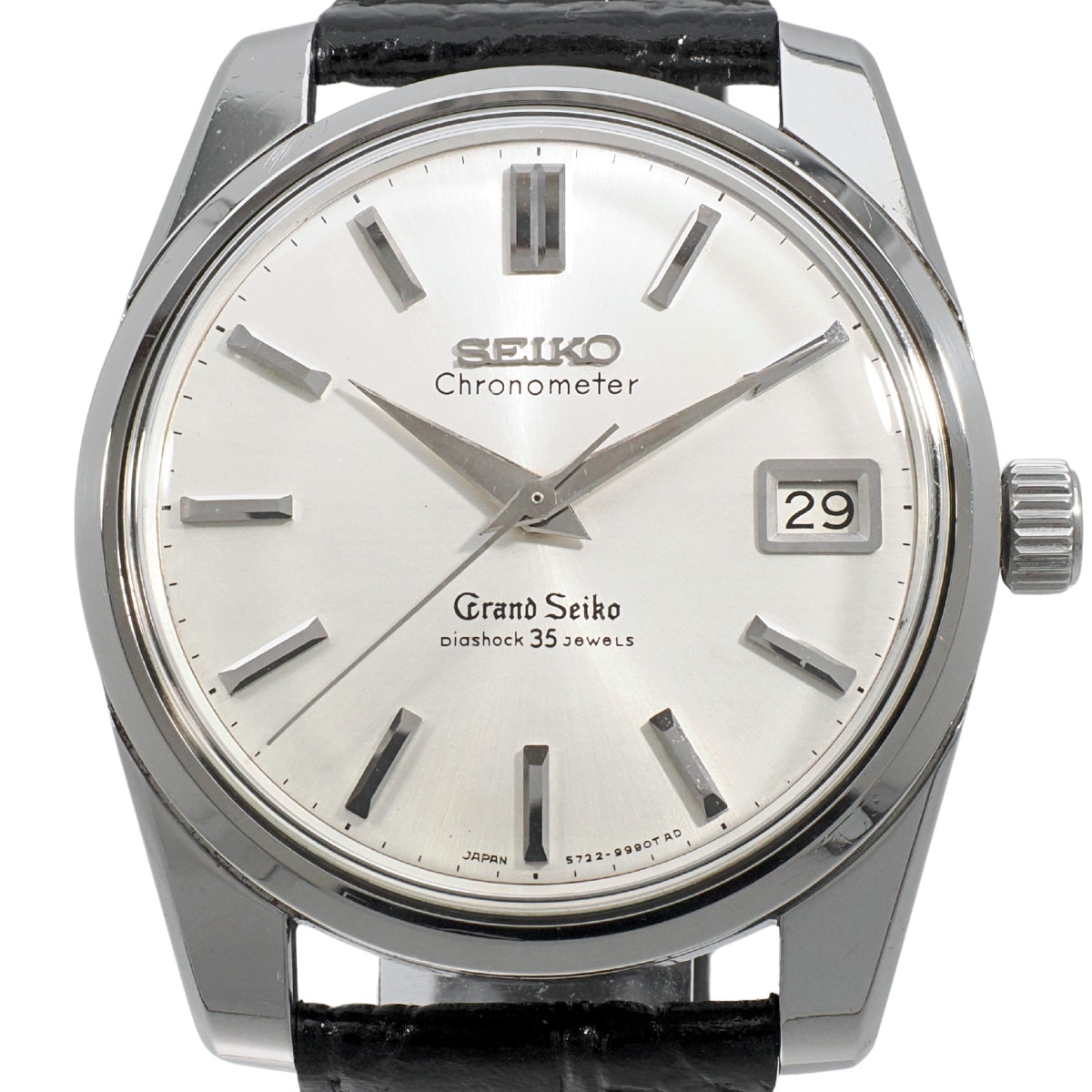 グランドセイコー セカンドモデル 5722-9990 ライオンメダリオン W SEIKOリューズ 手巻 OH済 昭和40年/1965年製