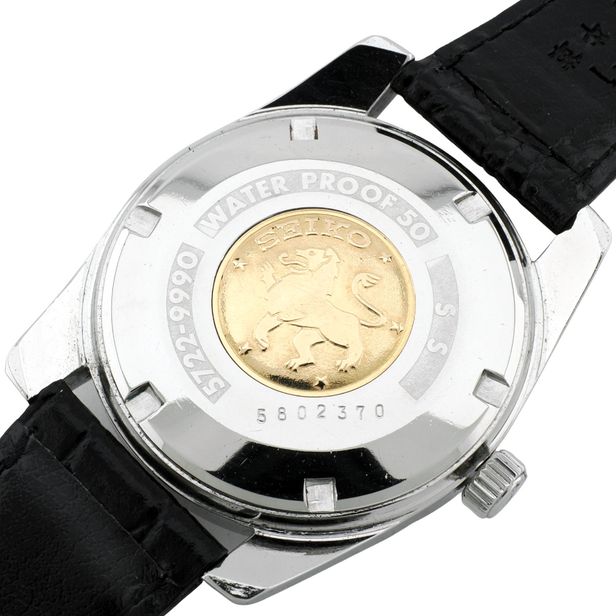 グランドセイコー セカンドモデル 5722-9990 ライオンメダリオン W SEIKOリューズ 手巻 OH済 昭和40年/1965年製