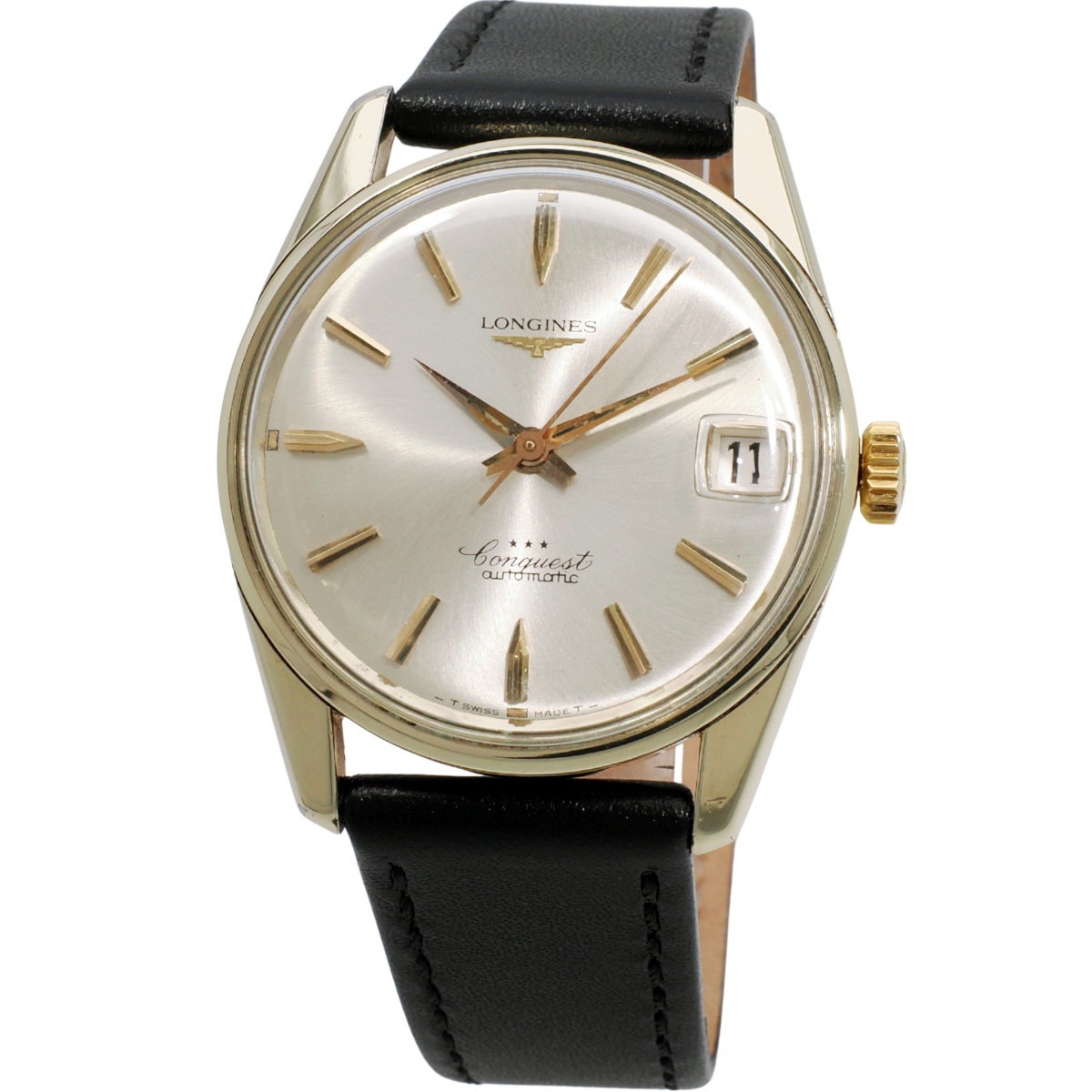 ロンジン コンクエスト Ref.9046 金張り Cal.291 自動巻 OH済 1966年製