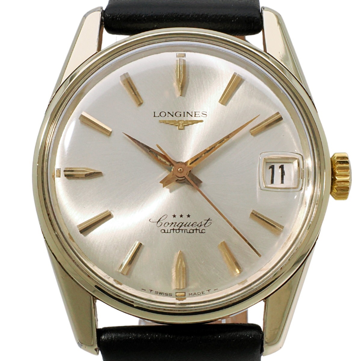 ロンジン コンクエスト Ref.9046 金張り Cal.291 自動巻 OH済 1966年製